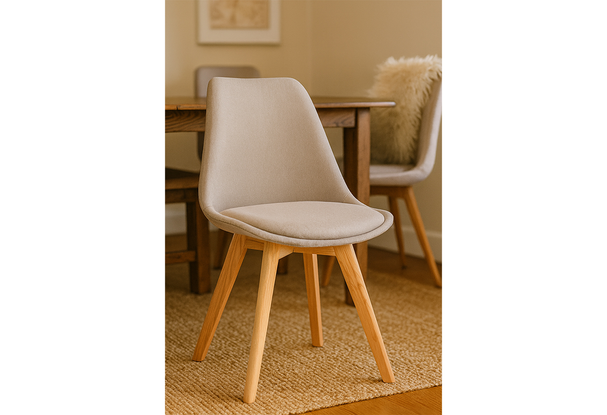 Απεικονίζεται η καρέκλα στο σαλόνι.